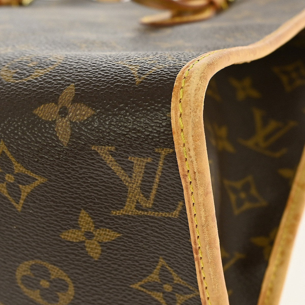 Louis Vuitton Popincourt Tote Monogram Canvas Brown Canvas Tote Bag Bag (Pre-Owned)