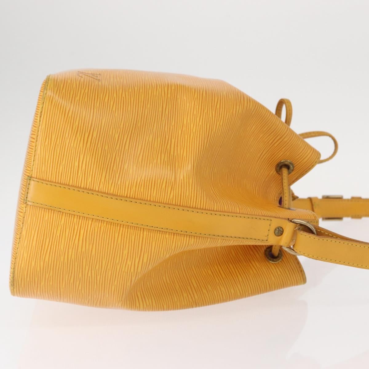 Louis Vuitton Petit Noe Handbag Epi Leather Yellow Leather Shoulder Bag Bag (Pre-Owned)