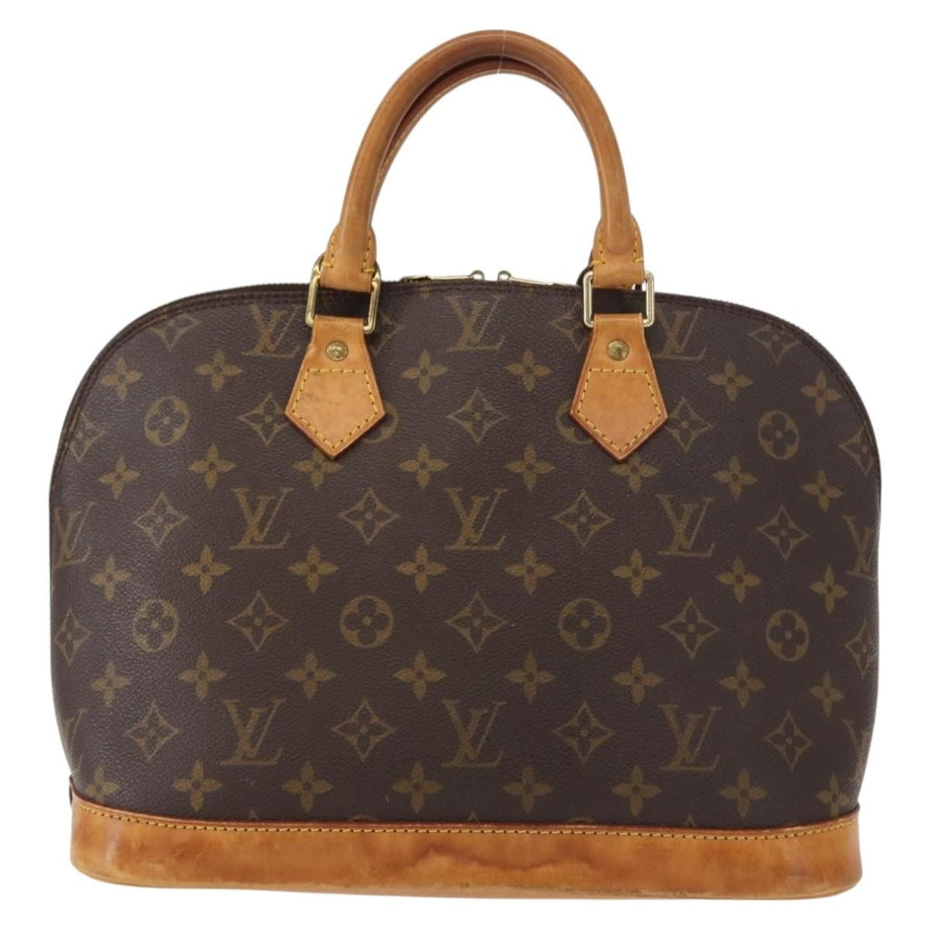 Louis Vuitton Alma Handbag Monogram Canvas Brown Canvas Handbag (Pre-Owned)