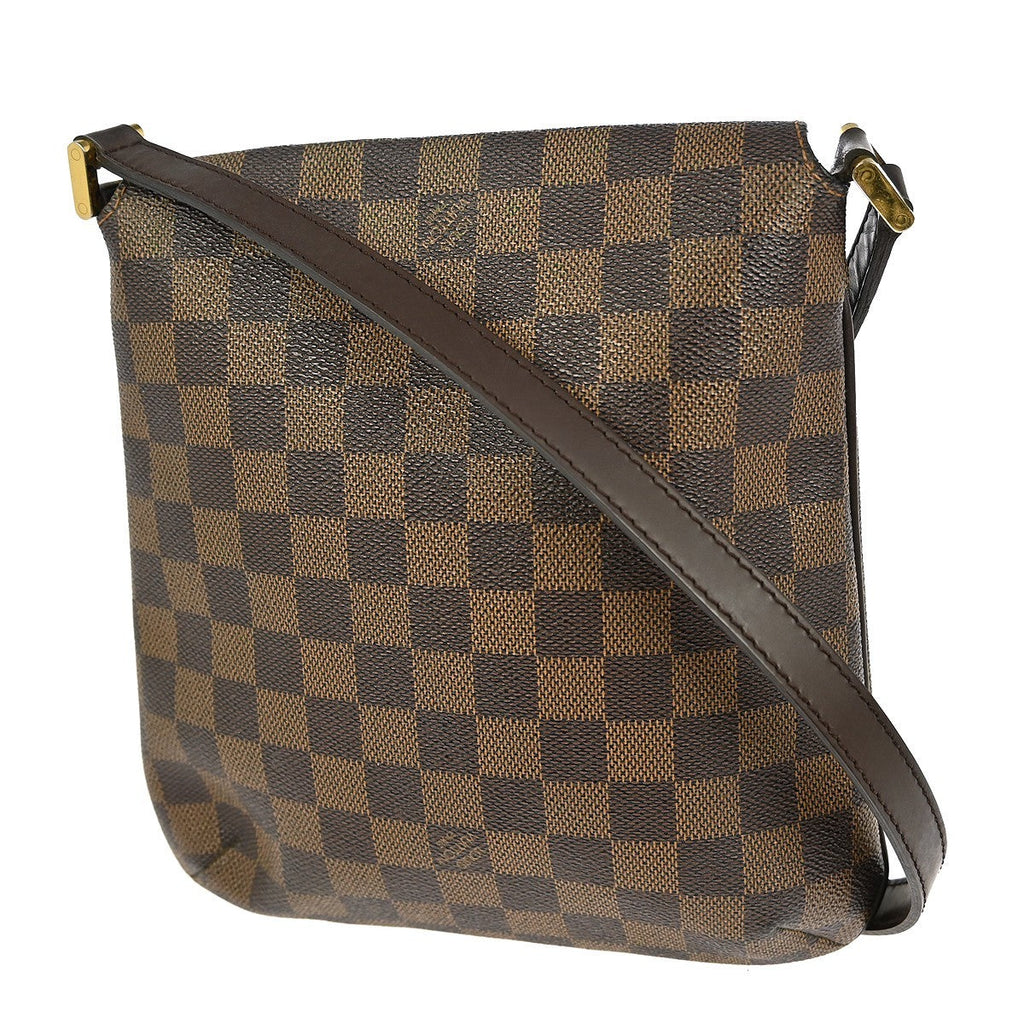 Louis Vuitton Musette Salsa Handbag Damier Canvas Brown Canvas Shoulder Bag Bag (Pre-Owned)