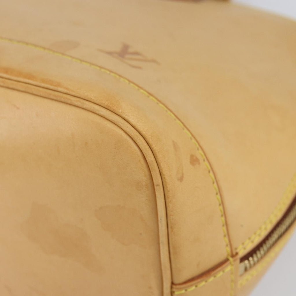 Louis Vuitton Alma Handbag Nomade Leather Beige Leather Handbag (Pre-Owned)