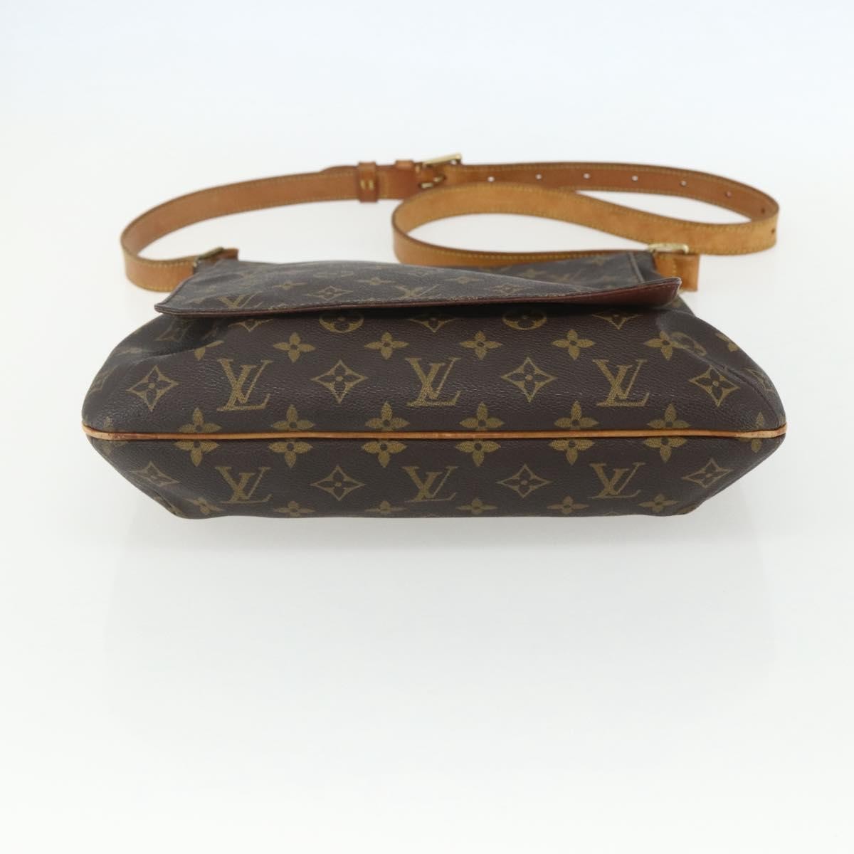 Louis Vuitton Musette Handbag Monogram Canvas Brown Canvas Shoulder Bag Bag (Pre-Owned)