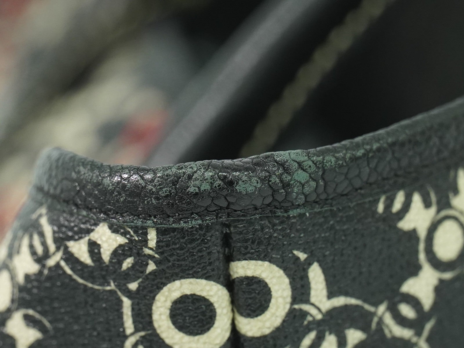 Chanel Optic Coco Tote Printed Coated Canvas With Caviar Multicolour Canvas Tote Bag Bag (Pre-Owned)