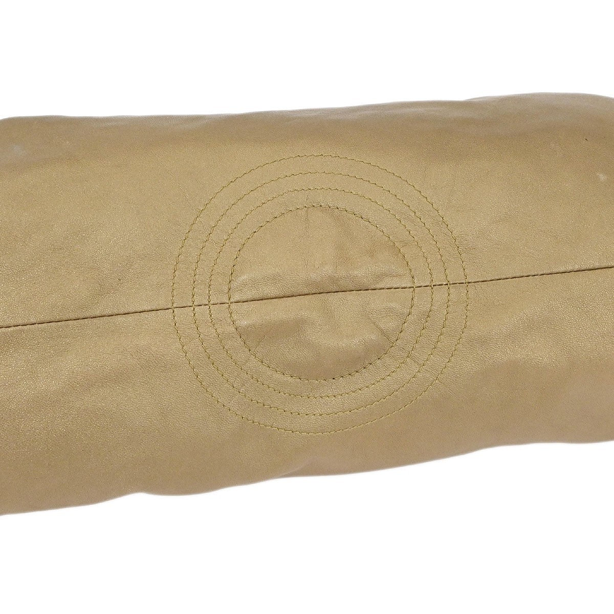 Loewe Anagram Logo Nappa Aire Hand Bag Leather Gold Leather Handbag (Pre-Owned)