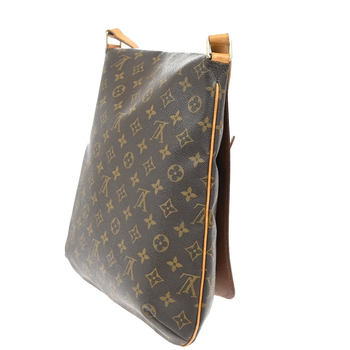 Louis Vuitton Musette Salsa Handbag Monogram Canvas Brown Leather Shoulder Bag Bag (Pre-Owned)