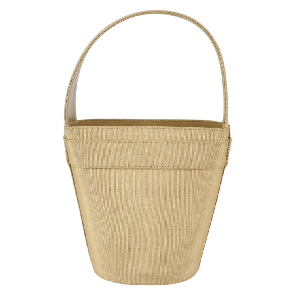 Salvatore Ferragamo Vala Handbag Canvas Yellow Canvas Handbag (Pre-Owned)