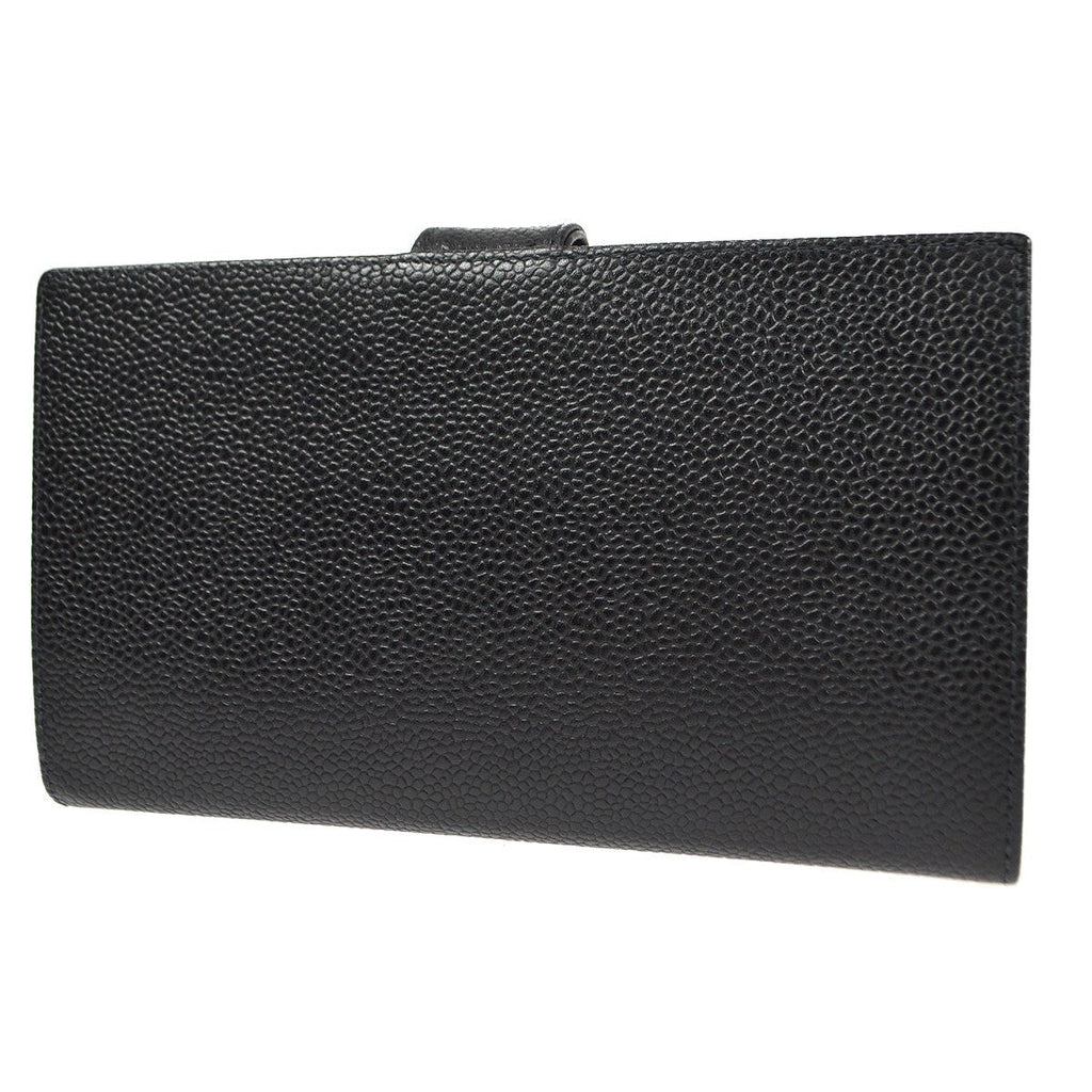 Chanel Timeless Cc French Wallet Caviar Black Leather Wallets Accessory (Pre-Owned)