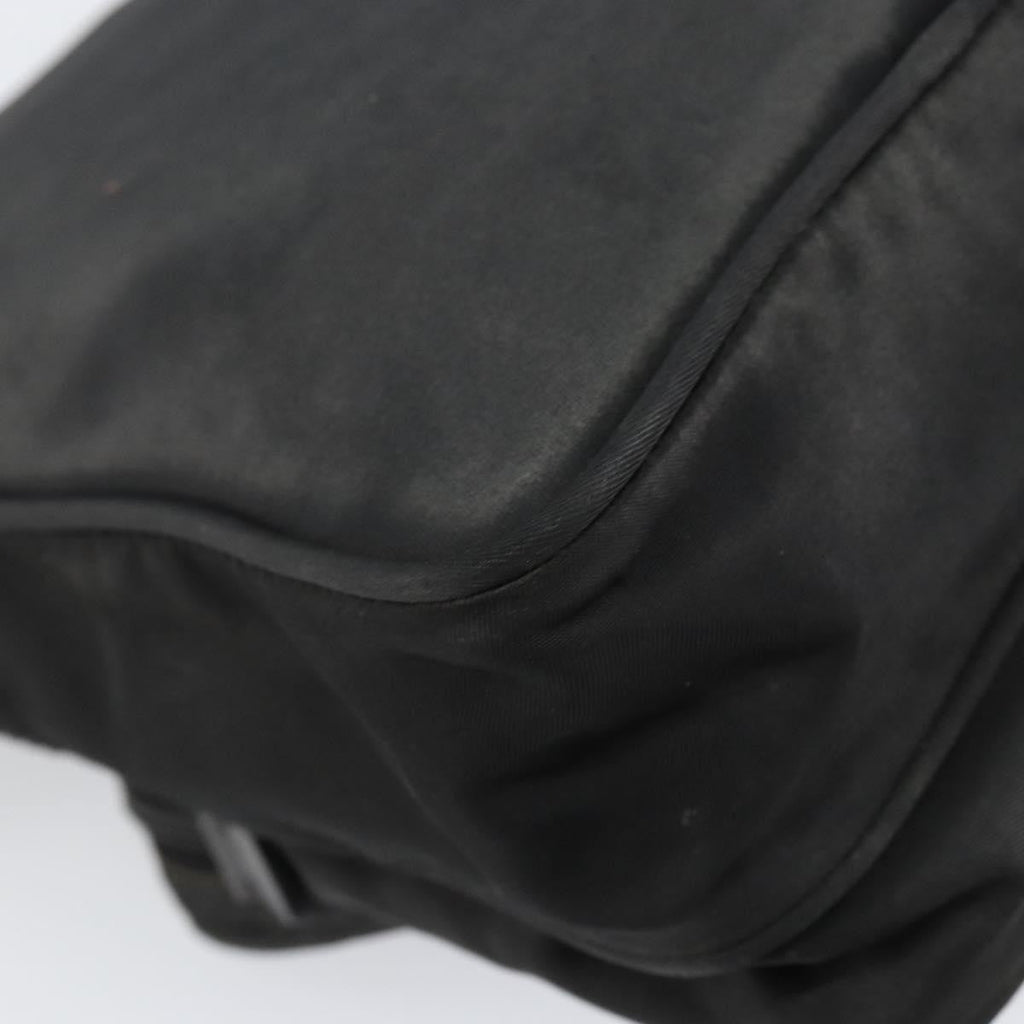 Prada Front Pocket Messenger Bag Tessuto Black Nylon Shoulder Bag Bag (Pre-Owned)