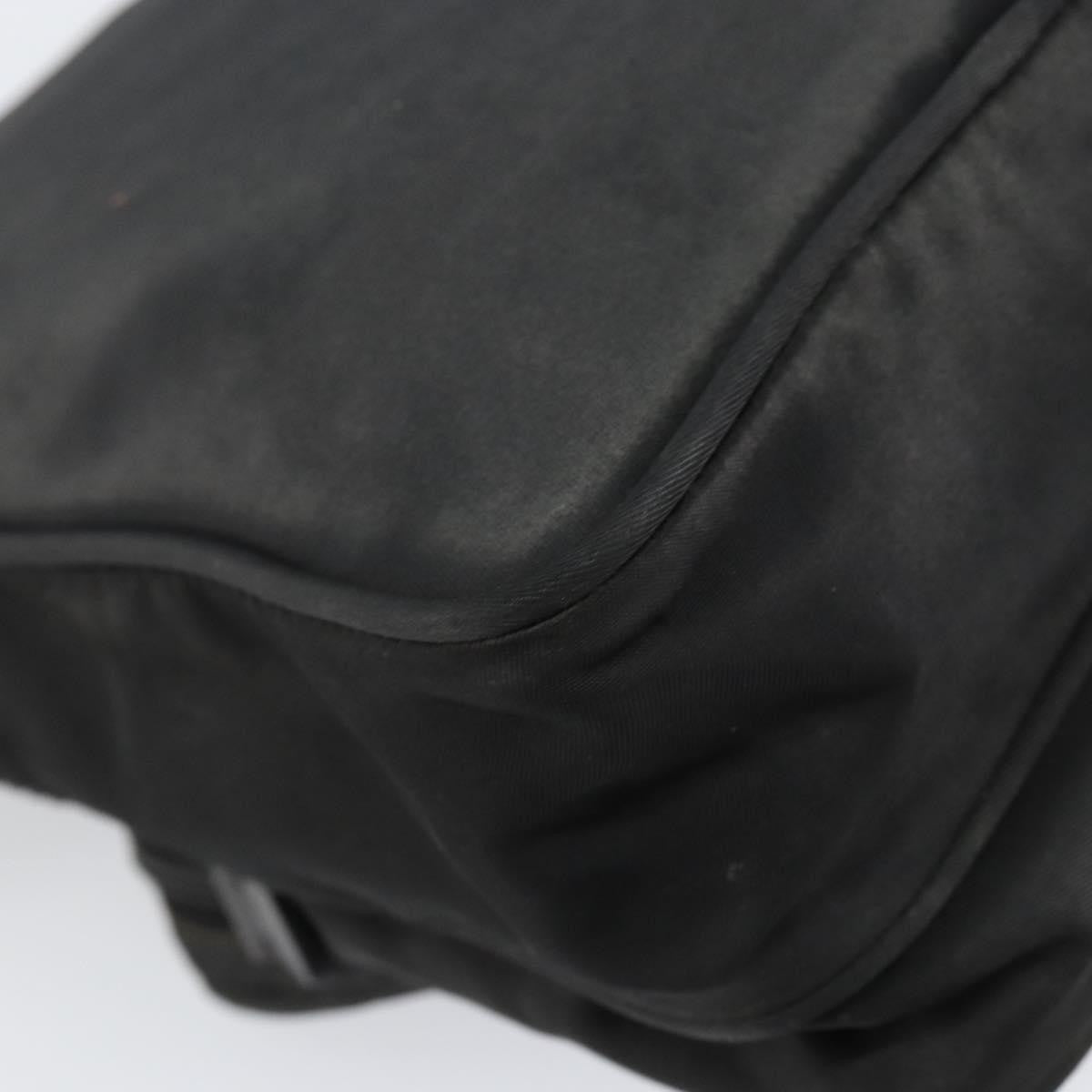 Prada Front Pocket Messenger Bag Tessuto Black Nylon Shoulder Bag Bag (Pre-Owned)