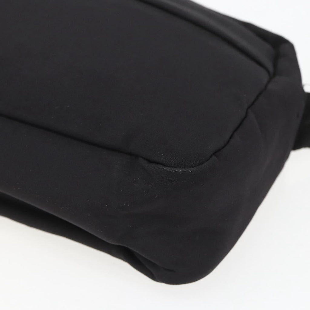 Prada Sport Zip Shoulder Bag Nylon Black Nylon Shoulder Bag Bag (Pre-Owned)