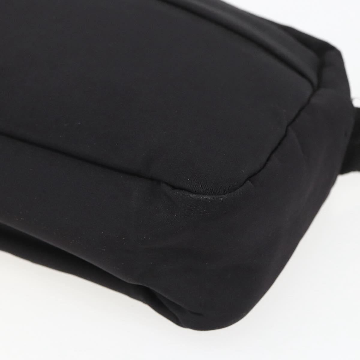 Prada Sport Zip Shoulder Bag Nylon Black Nylon Shoulder Bag Bag (Pre-Owned)