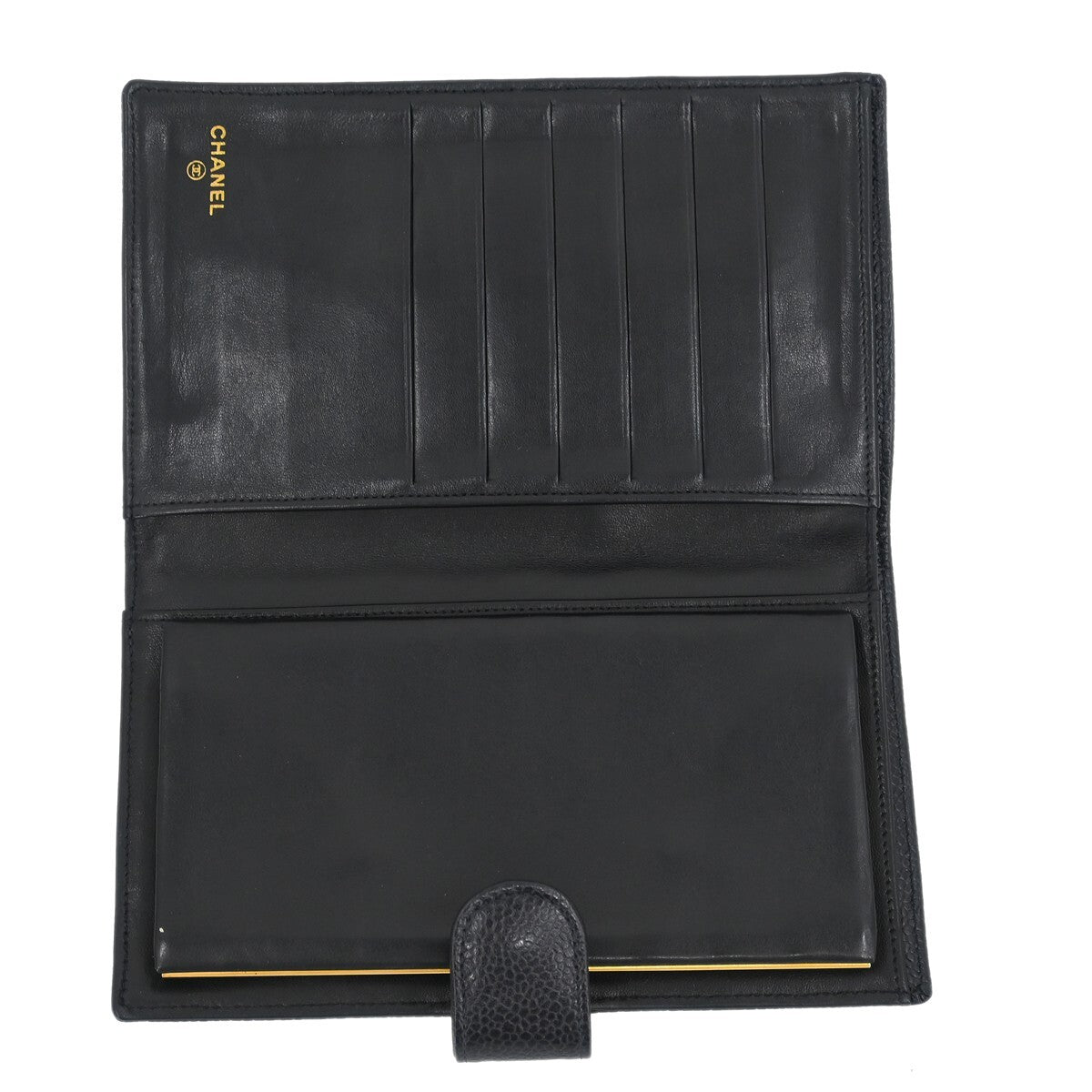 Chanel Timeless Cc French Wallet Caviar Black Leather Wallets Accessory (Pre-Owned)