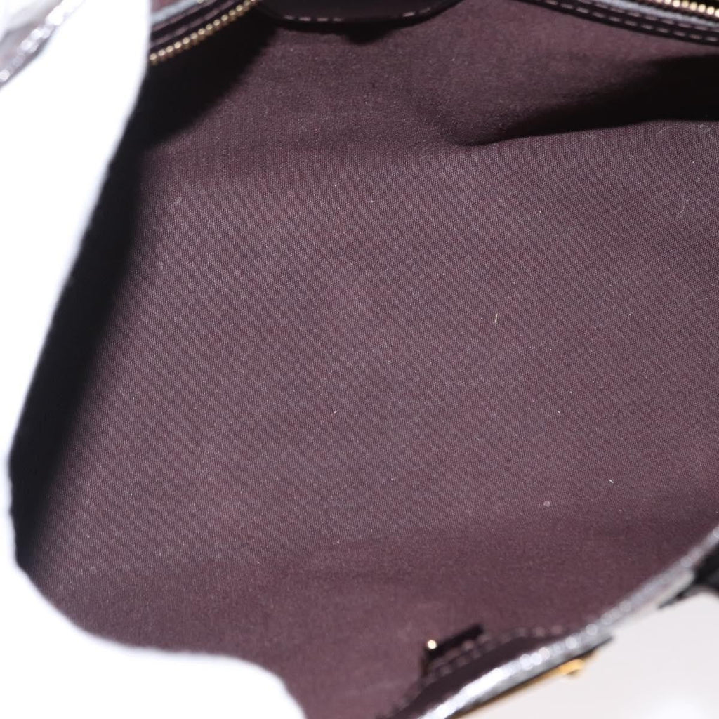 Louis Vuitton Wilshire Handbag Monogram Vernis Burgundy Patent_Leather Handbag (Pre-Owned)