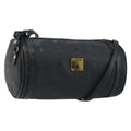 MCM Visetos Shoulder Bag Pvc Black Pvc Bag (Pre-Owned)