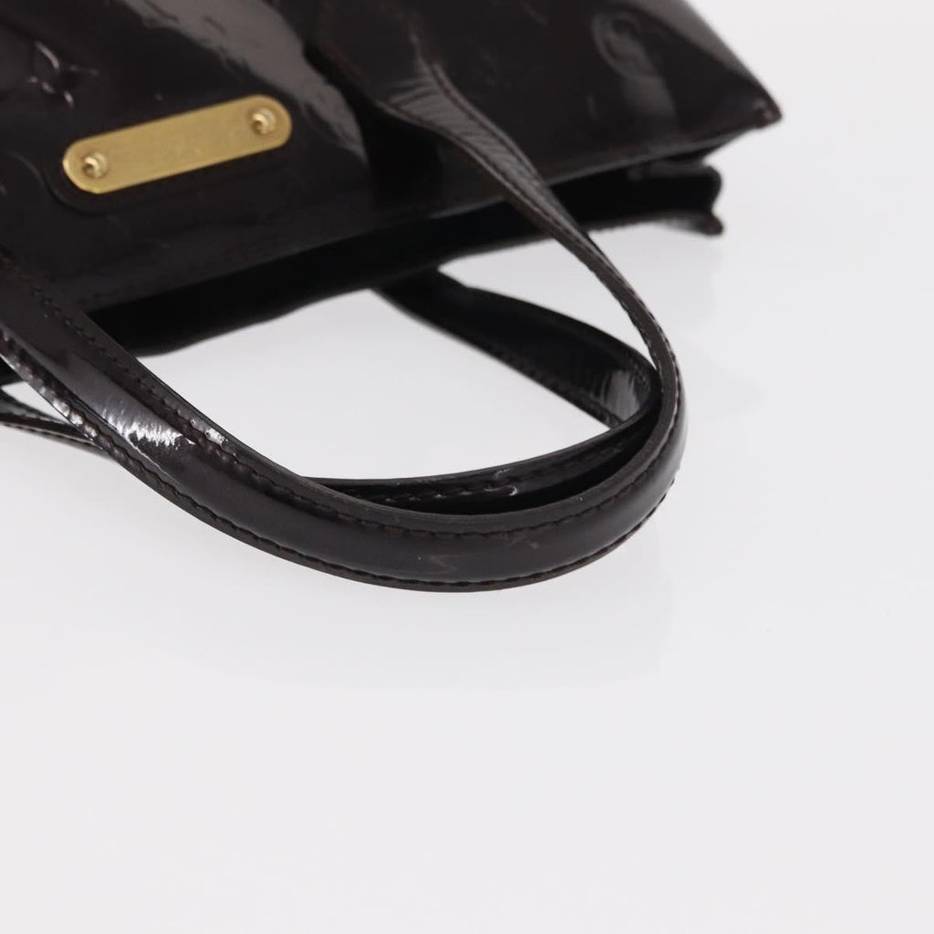 Louis Vuitton Wilshire Handbag Monogram Vernis Burgundy Patent_Leather Handbag (Pre-Owned)