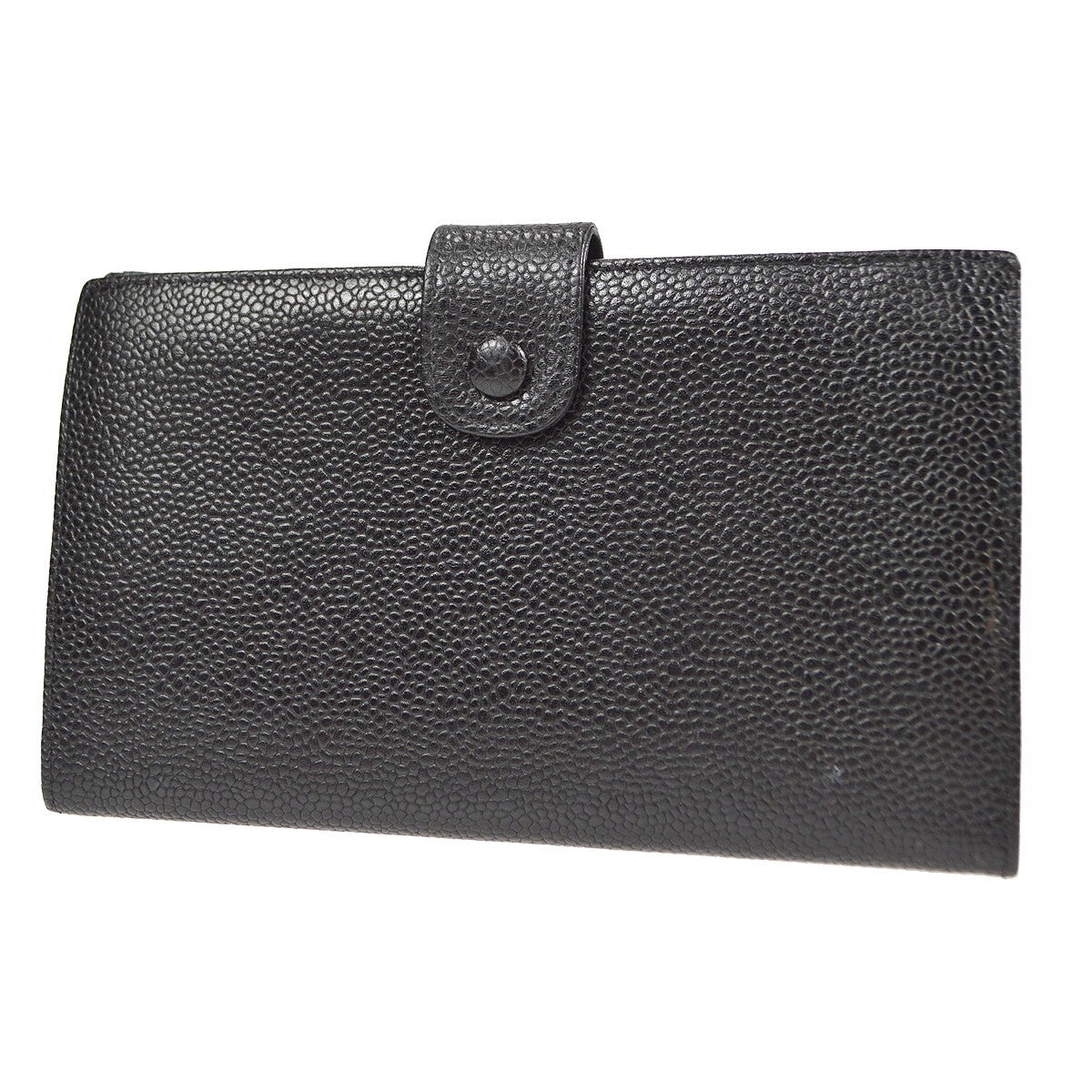 Chanel Timeless Cc French Wallet Caviar Black Leather Wallets Accessory (Pre-Owned)
