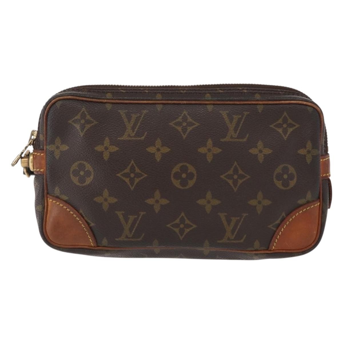 Louis Vuitton Marly Dragonne Clutch Monogram Canvas Brown Canvas Clutche & Pouche Bag (Pre-Owned)