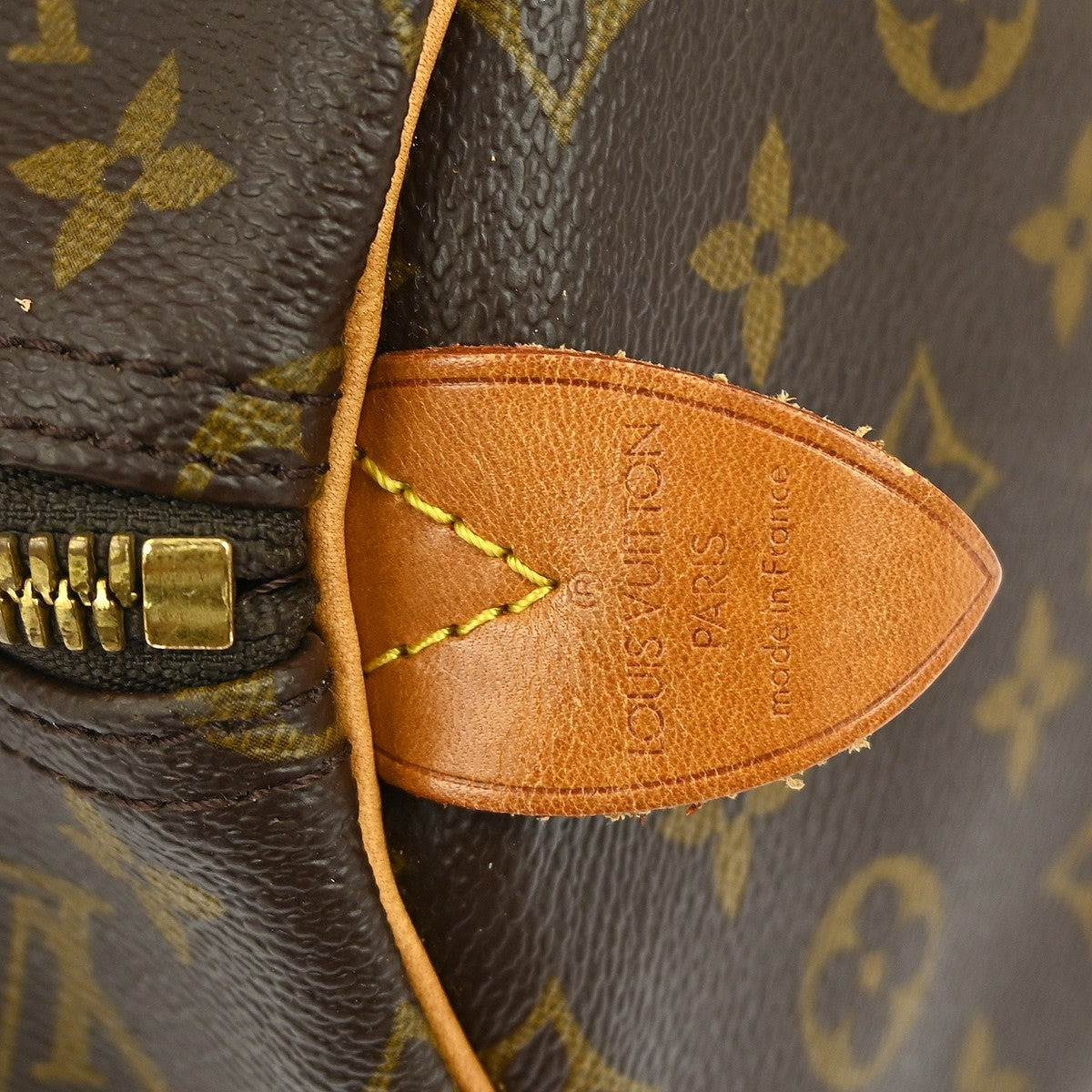 Louis Vuitton Keepall Bag Monogram Canvas Brown Canvas Travel Bag Bag (Pre-Owned)