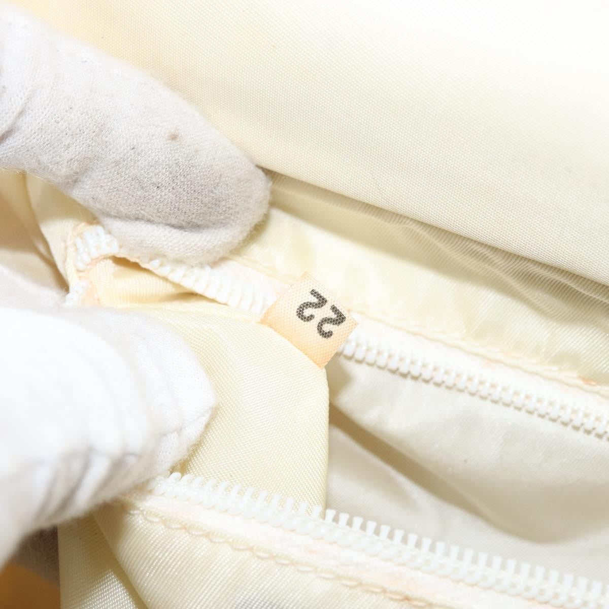 Prada Vintage Shoulder Bag Leather White Leather Shoulder Bag Bag (Pre-Owned)