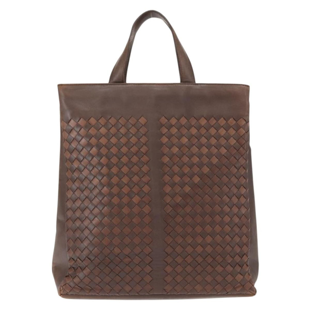 Bottega Veneta Tote Intrecciato Nappa Brown Leather Tote Bag Bag (Pre-Owned)