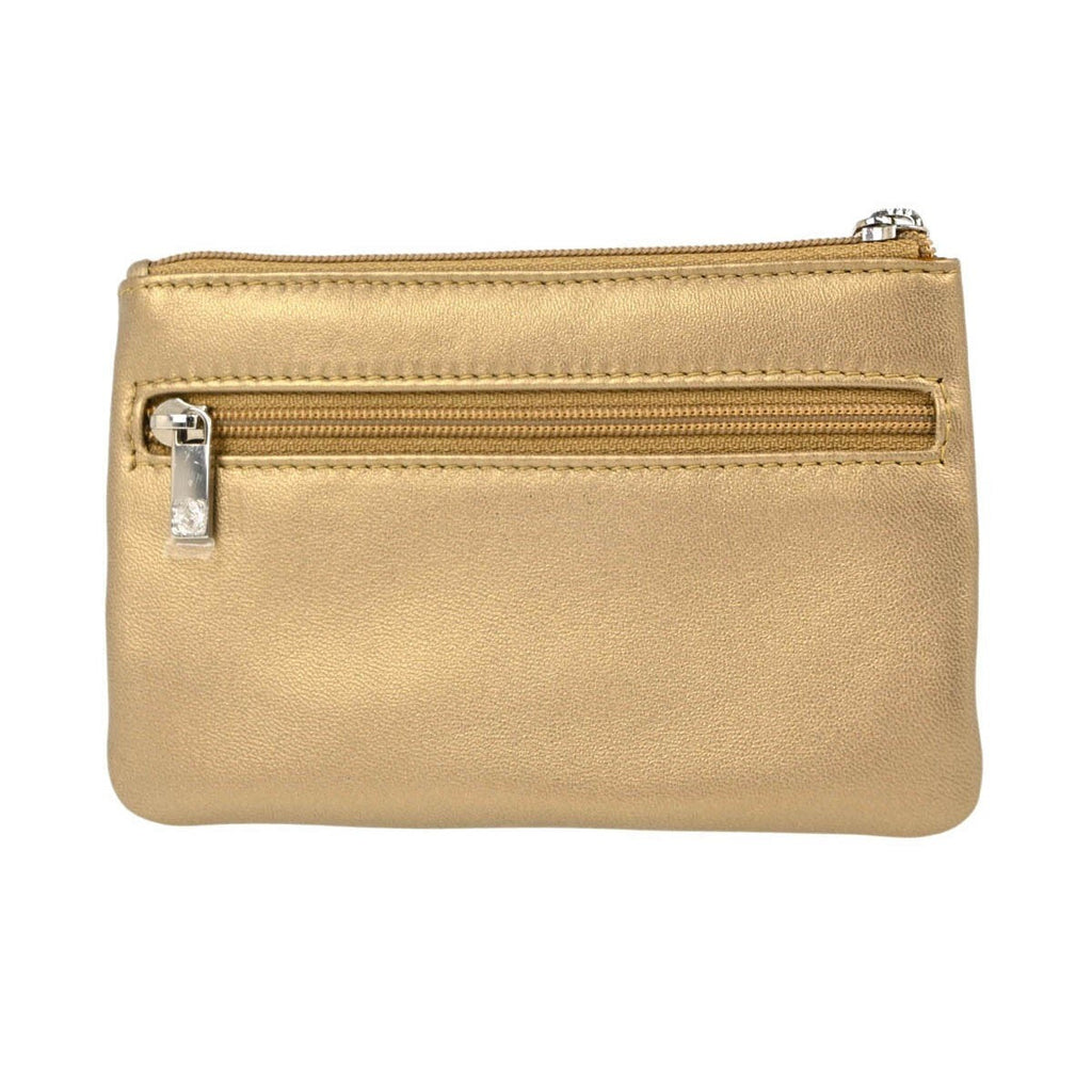 Loewe Anagram Clutch Bag Leather Gold Leather Clutche & Pouche Bag (Pre-Owned)