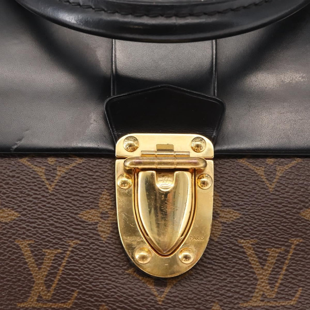 Louis Vuitton One Handle Flap Bag Monogram Canvas And Leather Brown Canvas Handbag (Pre-Owned)