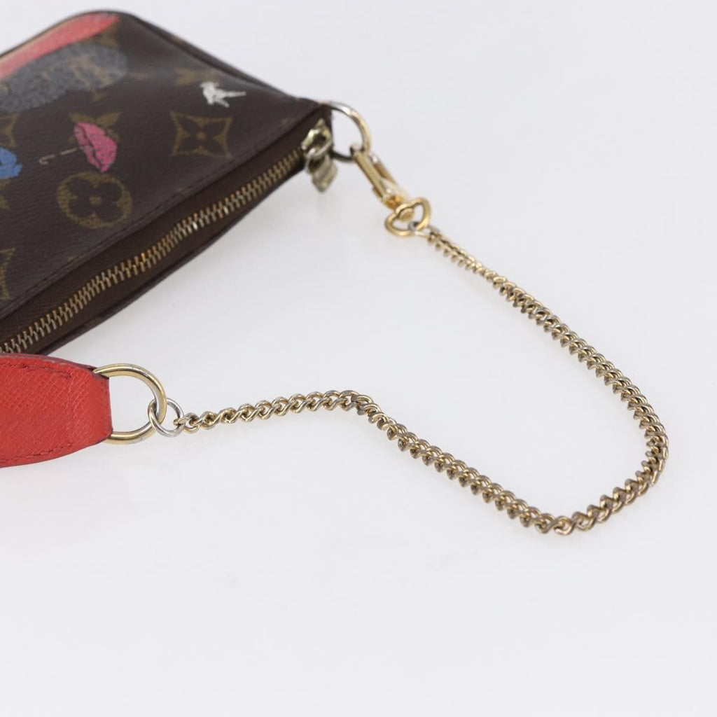 Louis Vuitton Pochette Accessoires Limited Edition Christmas Animation Monogram Canvas Brown Canvas Clutche & Pouche Bag (Pre-Owned)