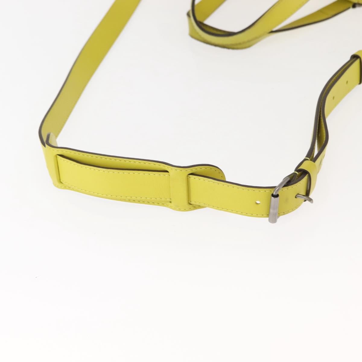 Louis Vuitton Tadao Handbag Damier Infini Leather Yellow Leather Handbag (Pre-Owned)