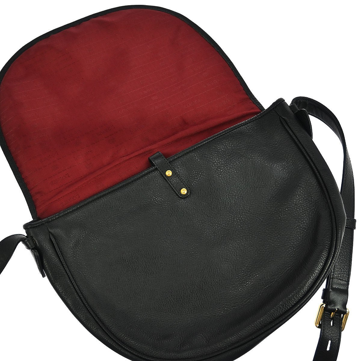 Loewe Heritage Messenger Leather Black Leather Shoulder Bag Bag (Pre-Owned)