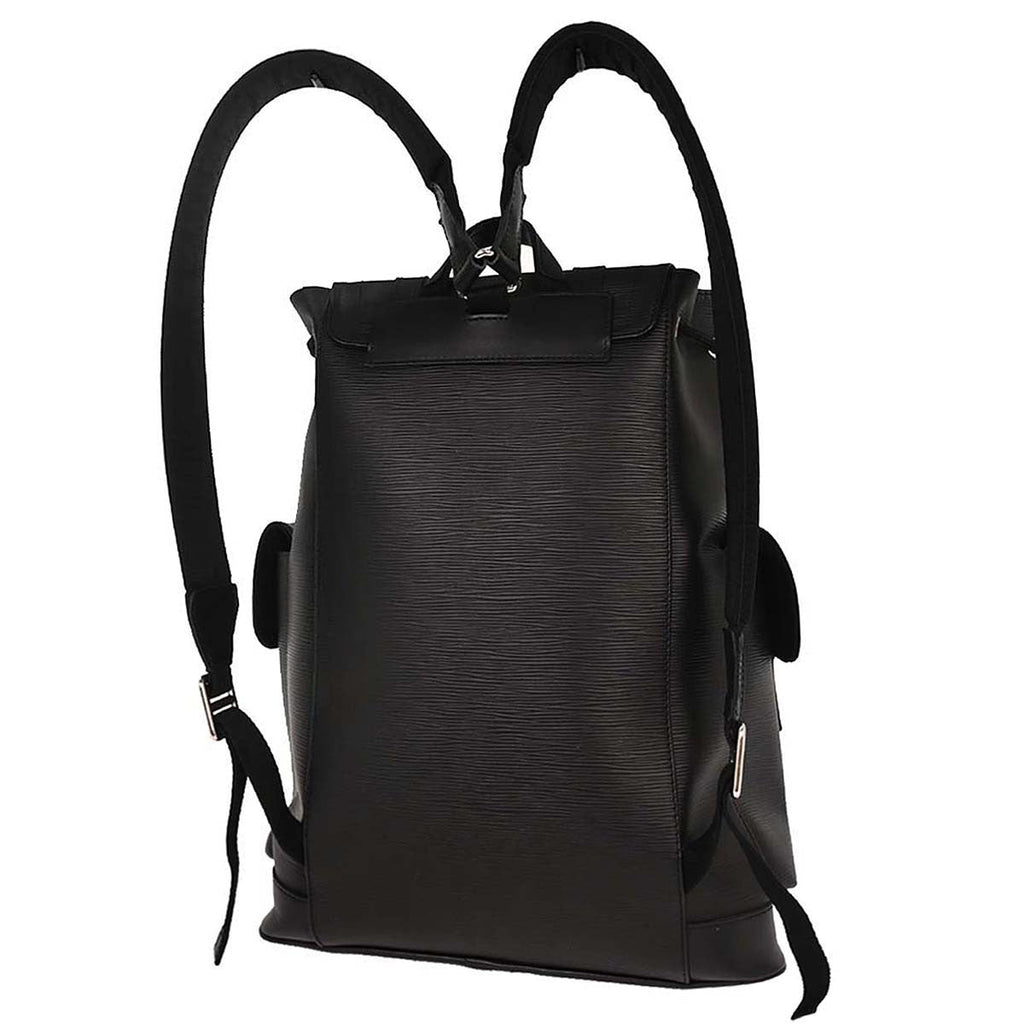 Louis Vuitton Christopher Backpack Epi Leather Black Leather Backpack Bag (Pre-Owned)