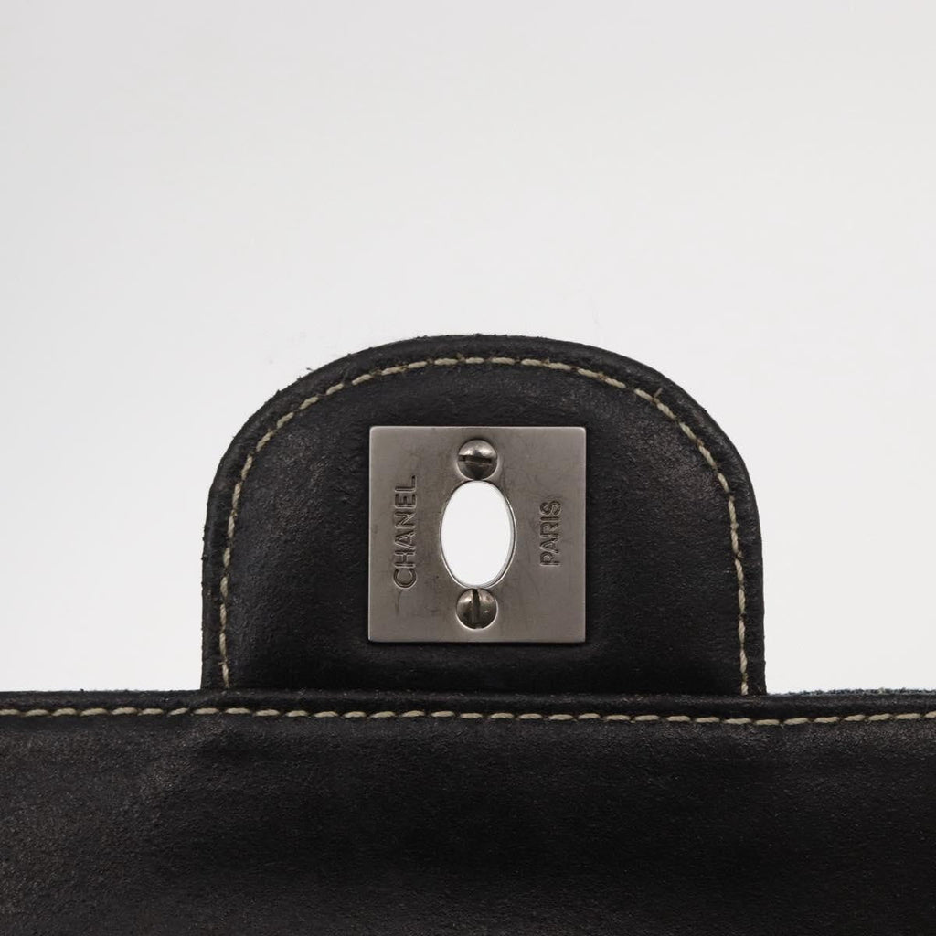 Chanel Chocolate Bar Flap Bag Quilted Denim Blue Denim_Jeans Shoulder Bag Bag (Pre-Owned)