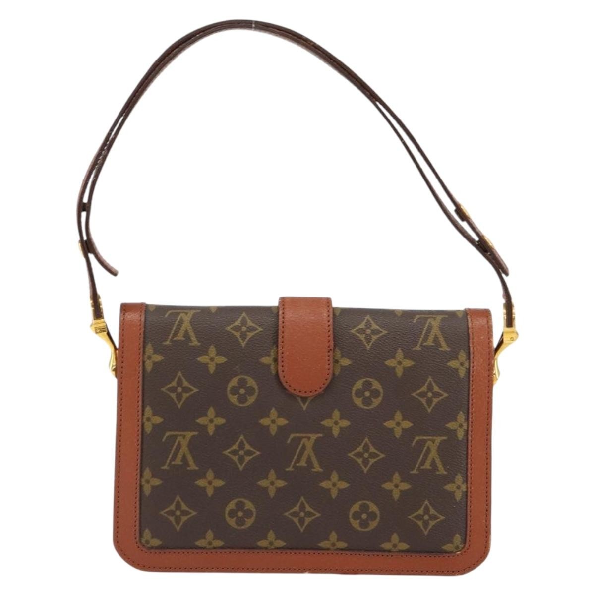 Louis Vuitton Vintage Dauphine Shoulder Bag Monogram Canvas Brown Canvas Shoulder Bag Bag (Pre-Owned)