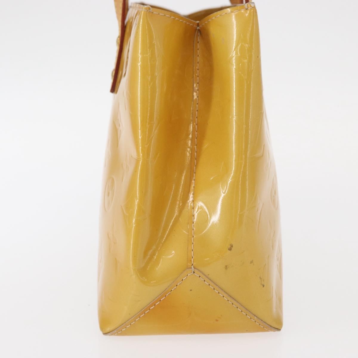 Louis Vuitton Reade Handbag Monogram Vernis Beige Patent_Leather Handbag (Pre-Owned)