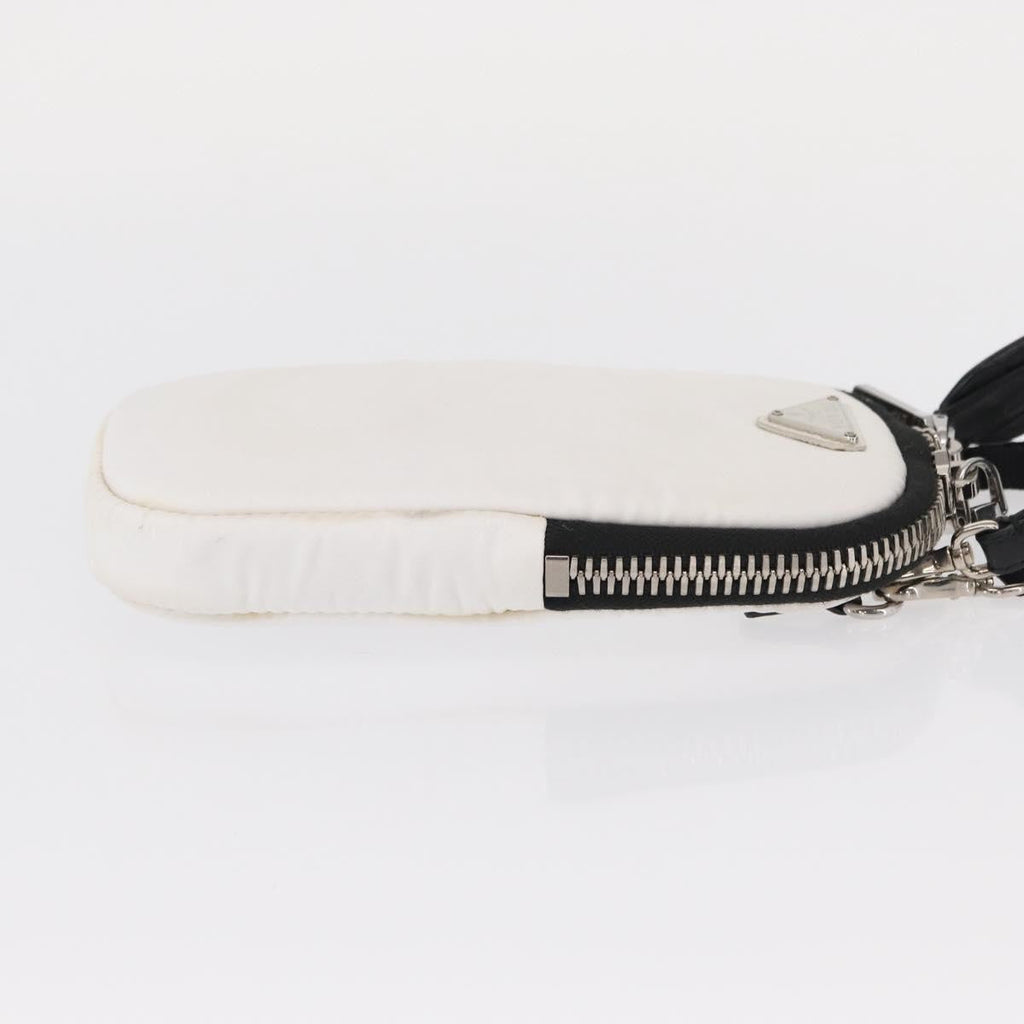 Prada Cargo Phone Holder Crossbody Bag Tessuto White Nylon Shoulder Bag Bag (Pre-Owned)