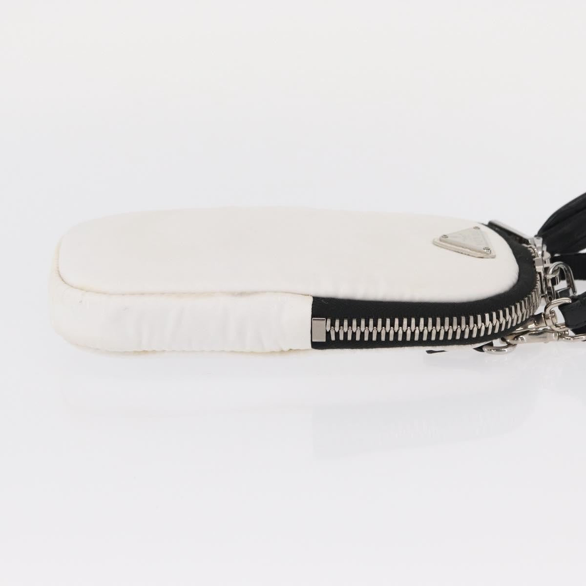 Prada Cargo Phone Holder Crossbody Bag Tessuto White Nylon Shoulder Bag Bag (Pre-Owned)