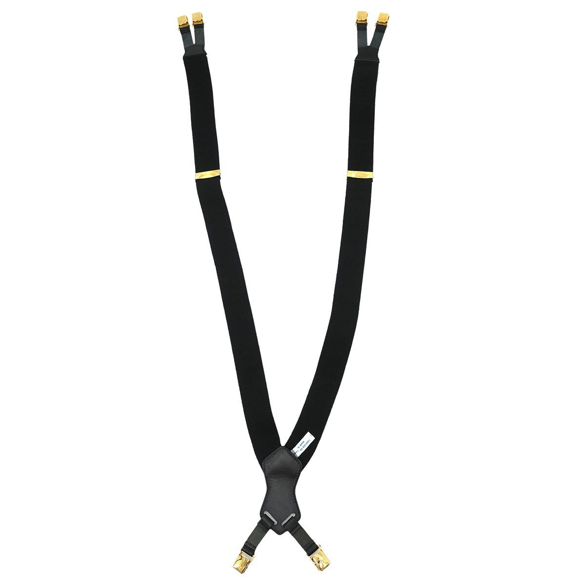 Chanel Logo Suspenders Canvas Black Canvas Belts Accessory (Pre-Owned)