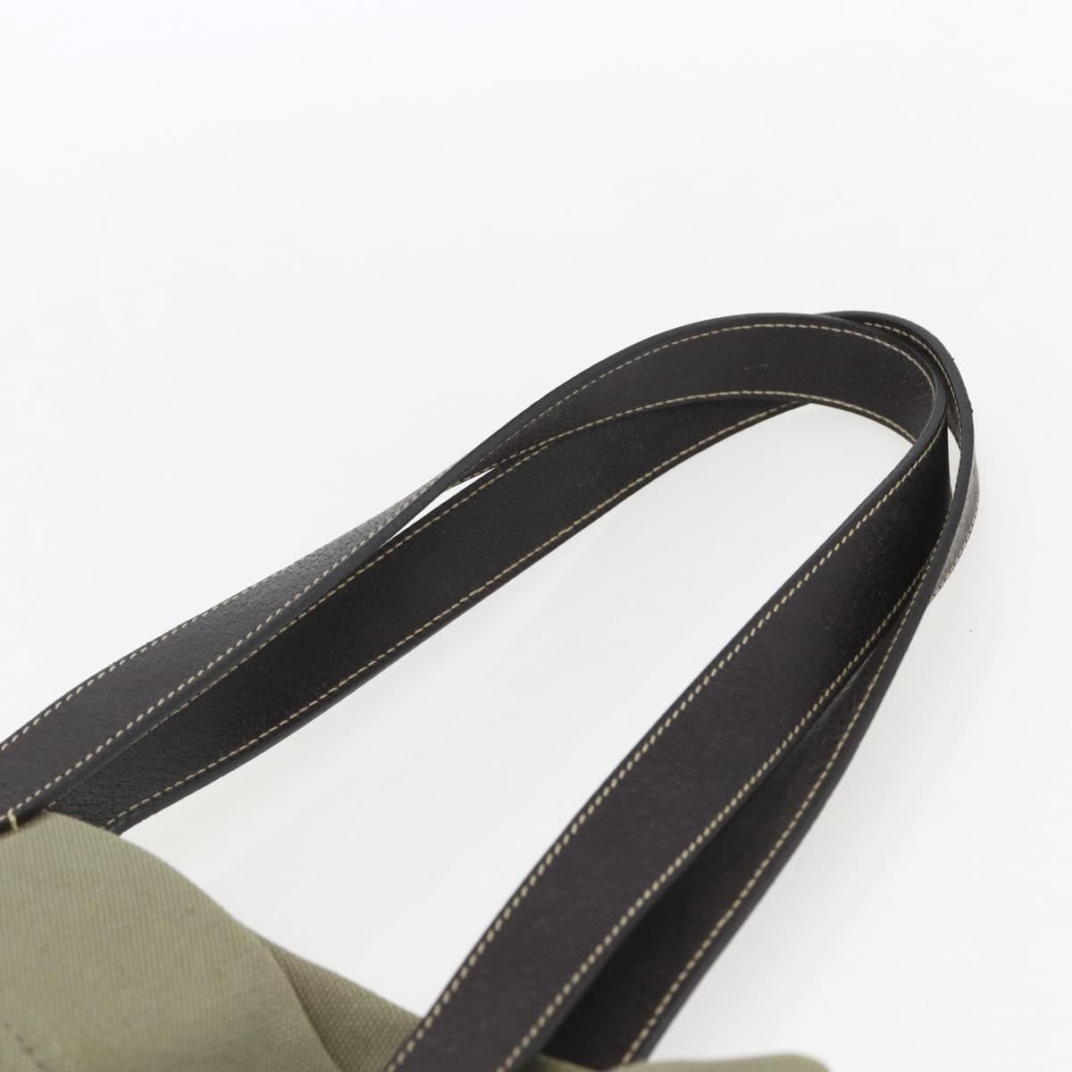 Prada Vintage Tote Canvas Khaki Canvas Tote Bag Bag (Pre-Owned)