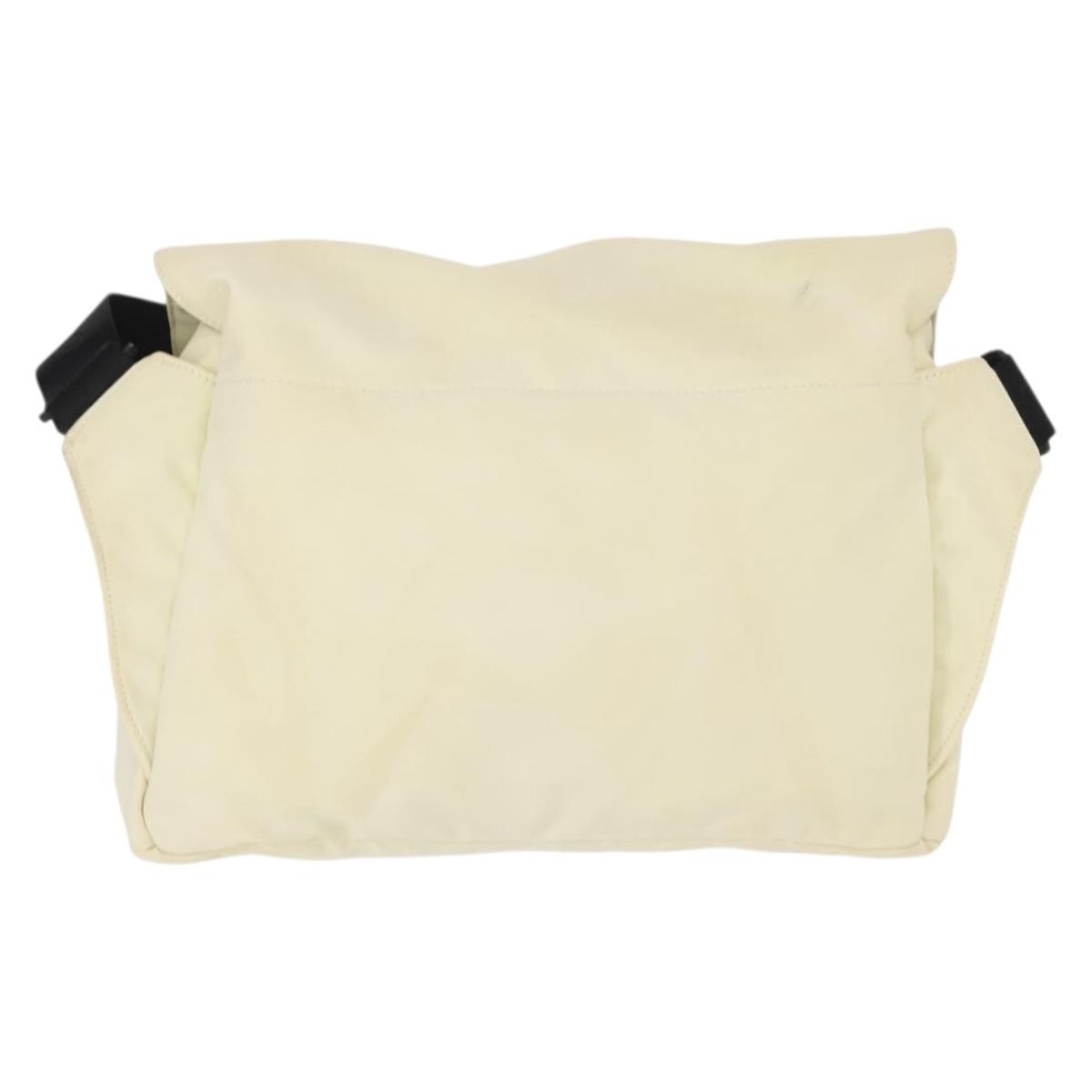Chanel Sport Line Shoulder Bag Nylon Beige Nylon Shoulder Bag Bag (Pre-Owned)