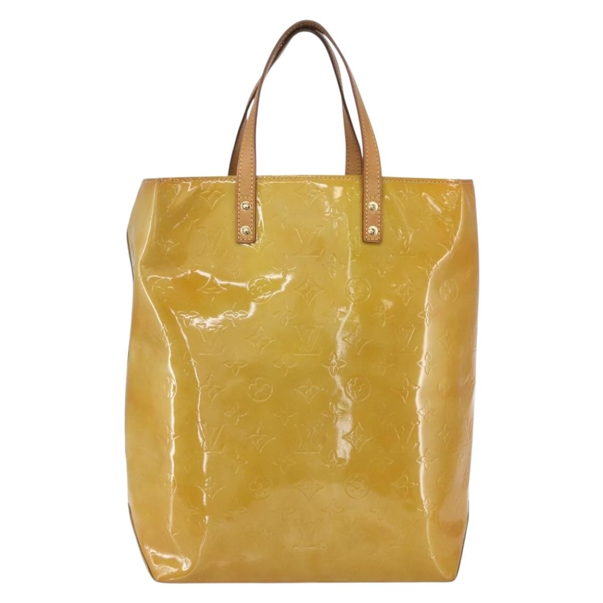 Louis Vuitton Reade Handbag Monogram Vernis Beige Patent_Leather Tote Bag Bag (Pre-Owned)