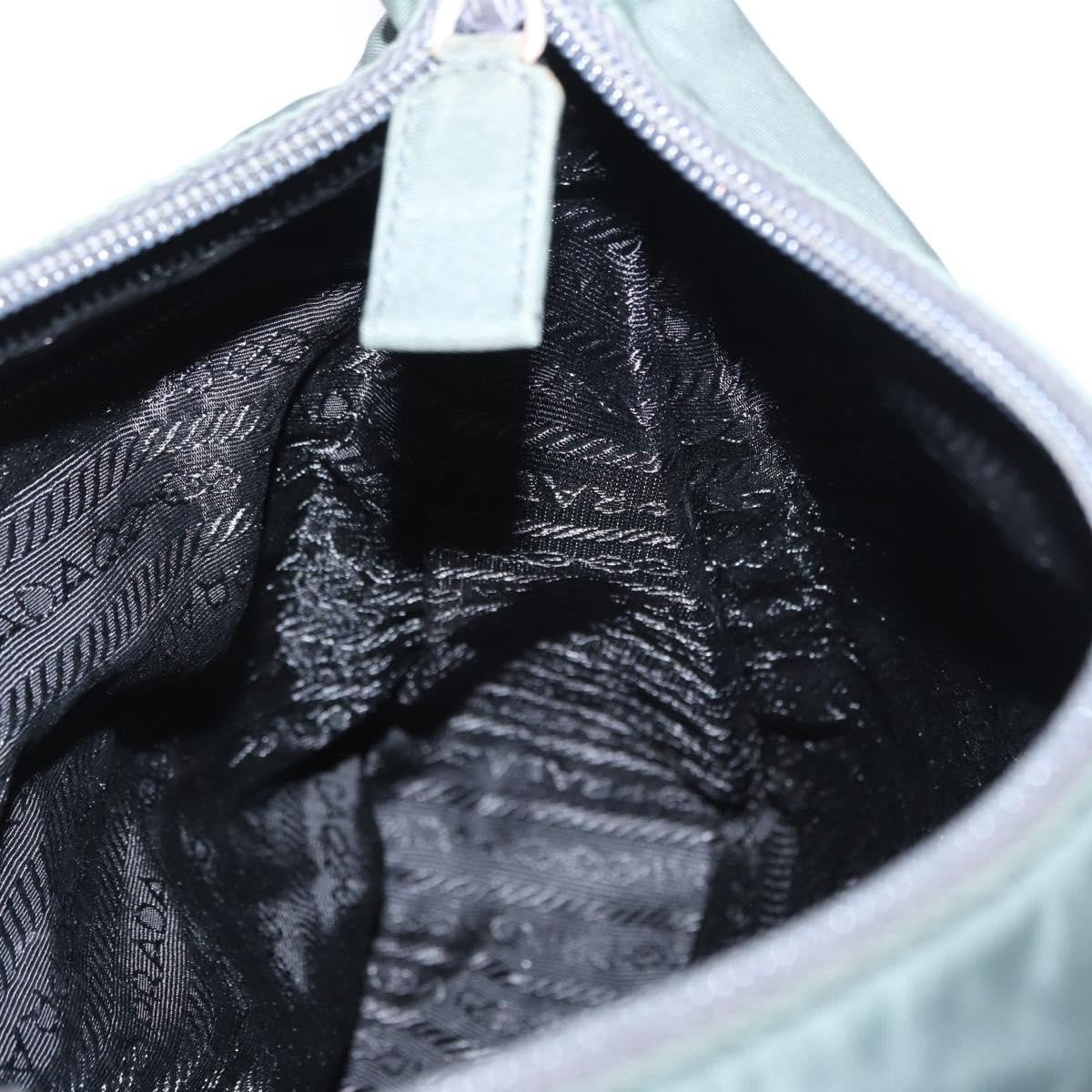 Prada Vintage Shoulder Bag Tessuto Green Nylon Shoulder Bag Bag (Pre-Owned)