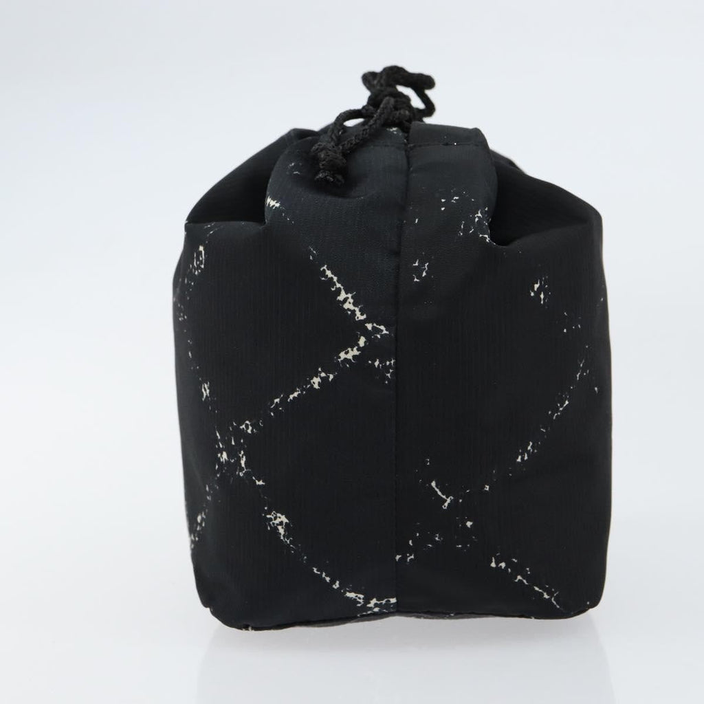 Chanel Travel Line Pouch Nylon Black Nylon Clutche & Pouche Bag (Pre-Owned)