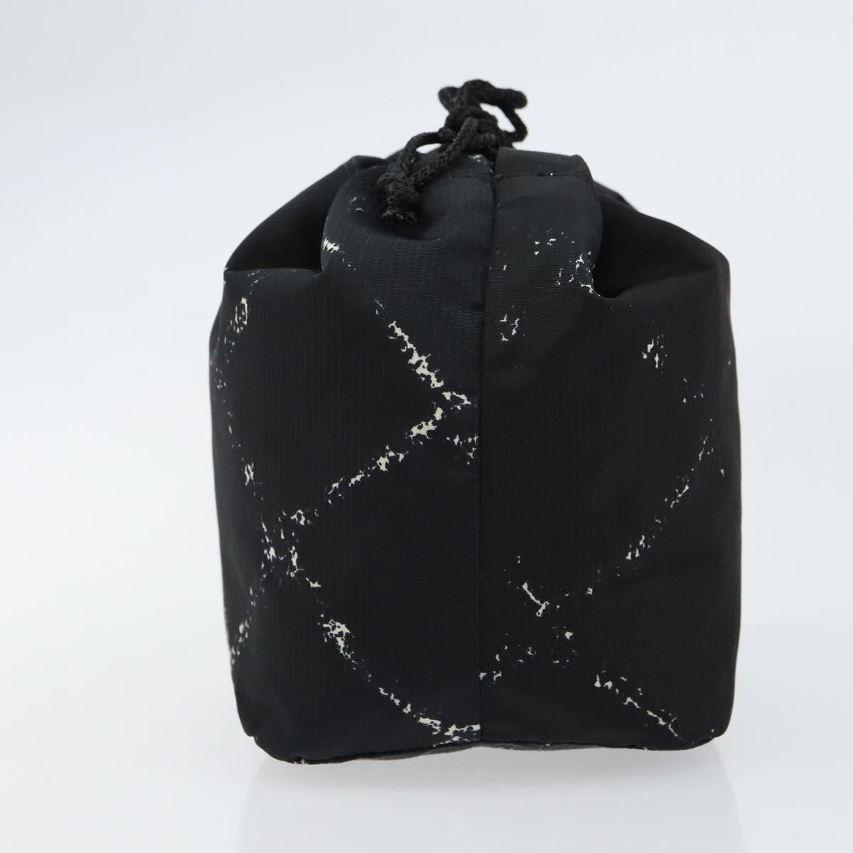 Chanel Travel Line Pouch Nylon Black Nylon Clutche & Pouche Bag (Pre-Owned)