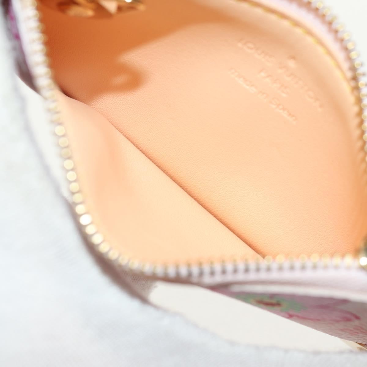 Louis Vuitton Pochette Cles Key Pouch Reverse Monogram Giant Pink Canvas Clutche & Pouche Bag (Pre-Owned)