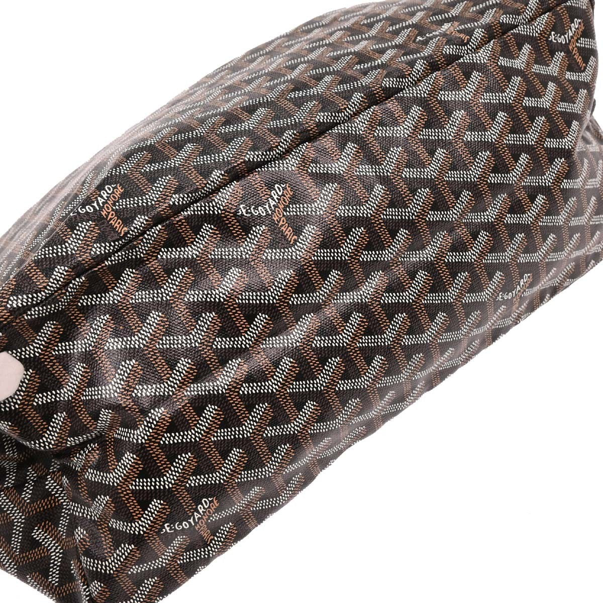 Goyard Saint Louis Tote Coated Canvas Black Canvas Tote Bag Bag (Pre-Owned)