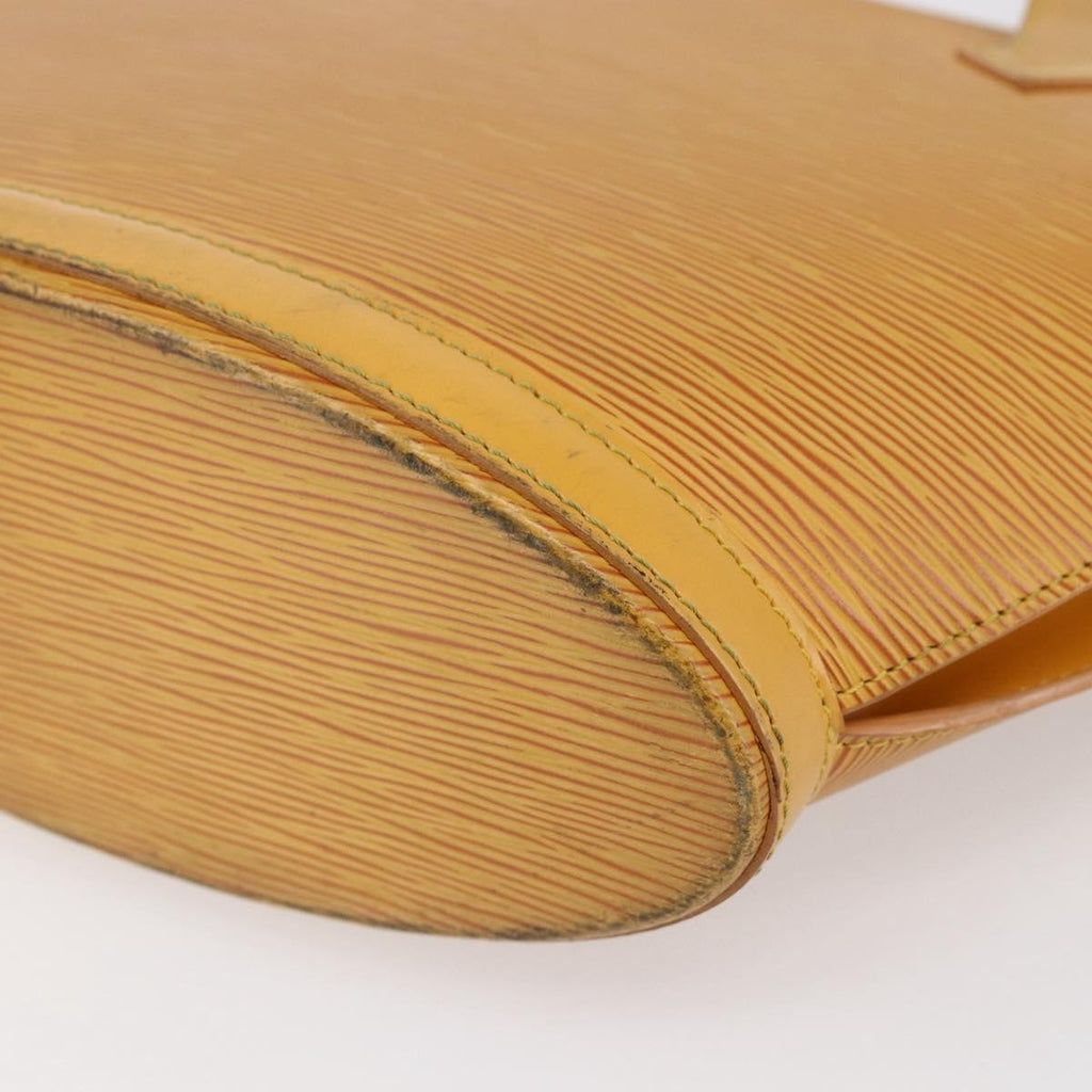 Louis Vuitton Saint Jacques Handbag Epi Leather Yellow Leather Handbag (Pre-Owned)