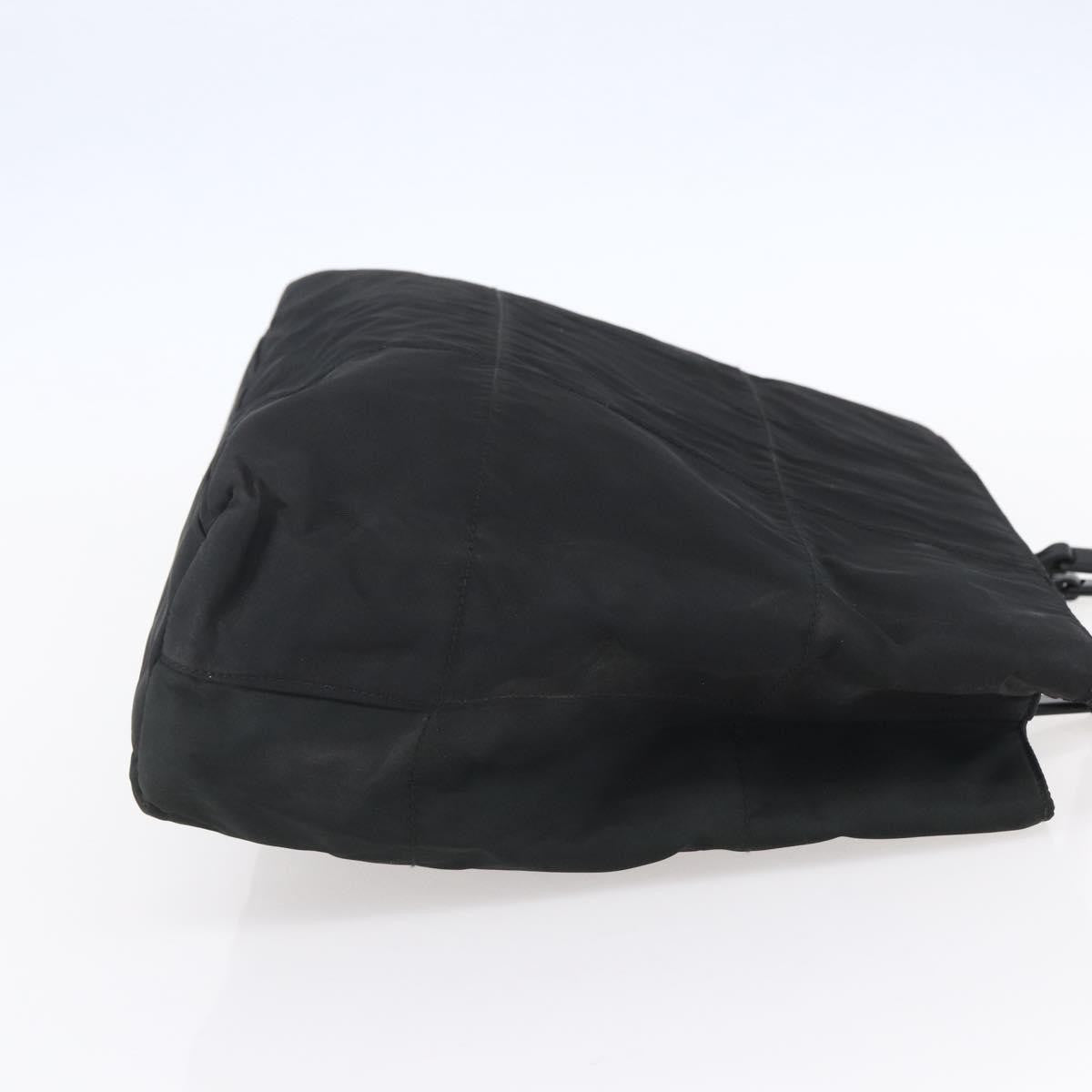 Prada Vintage Tote Tessuto Black Nylon Tote Bag Bag (Pre-Owned)