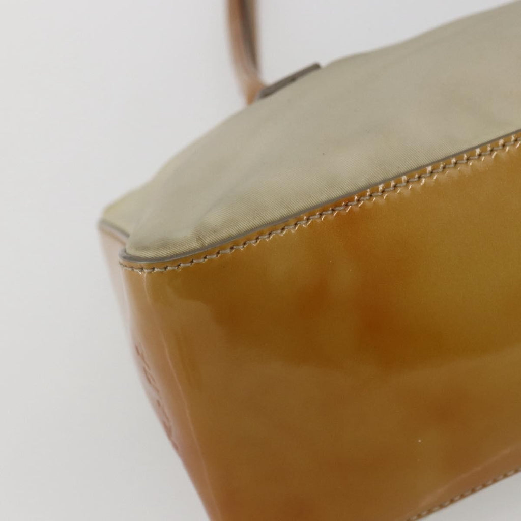 Prada Vintage Handbag Tessuto Beige Nylon Handbag (Pre-Owned)