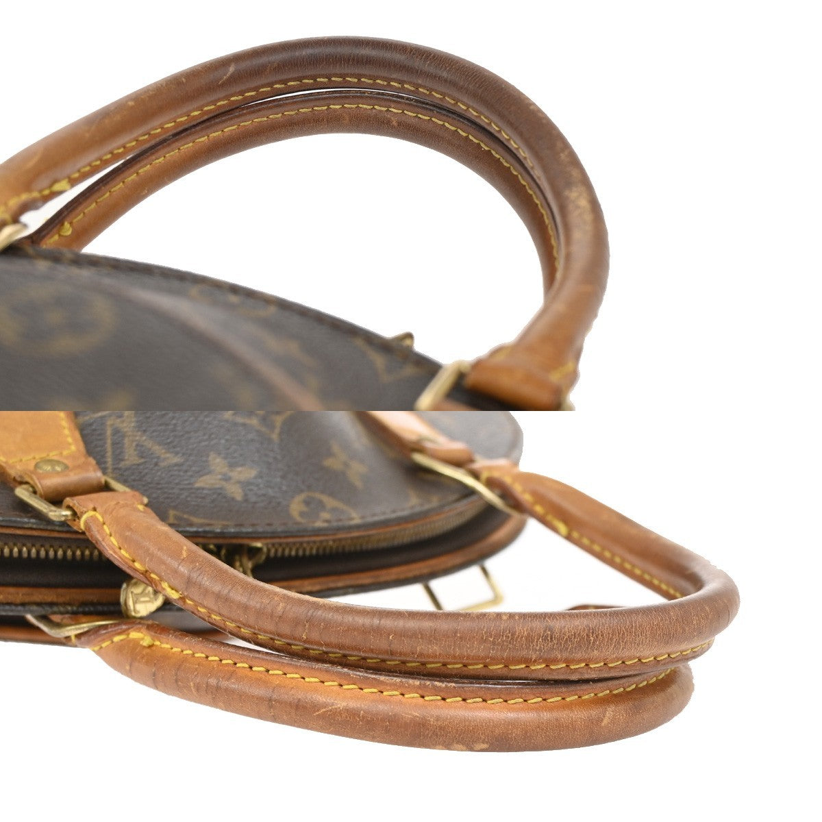 Louis Vuitton Ellipse Bag Monogram Canvas Brown Leather Handbag (Pre-Owned)