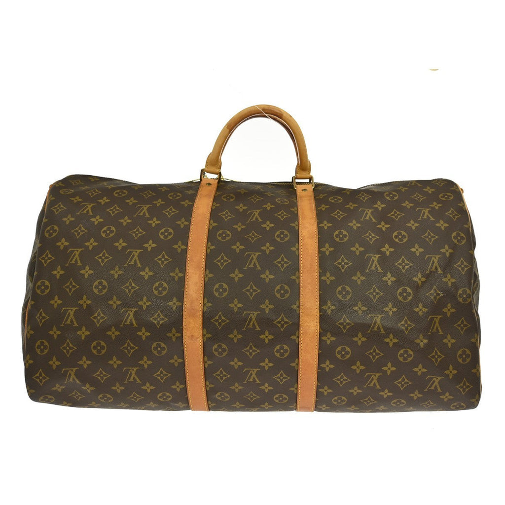 Louis Vuitton Keepall Bandouliere Bag Monogram Canvas Brown Canvas Travel Bag Bag (Pre-Owned)