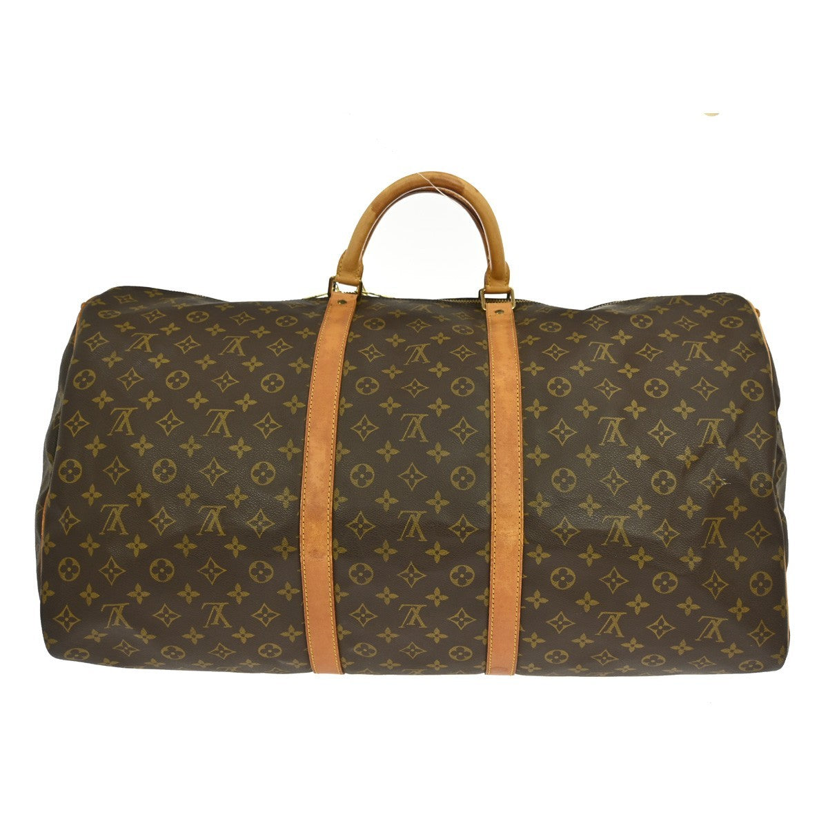 Louis Vuitton Keepall Bandouliere Bag Monogram Canvas Brown Canvas Travel Bag Bag (Pre-Owned)